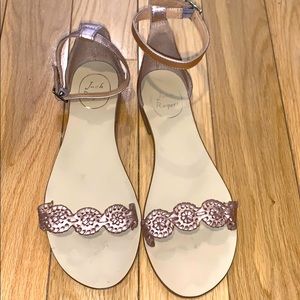 Rose Gold Jack Rogers Sandals